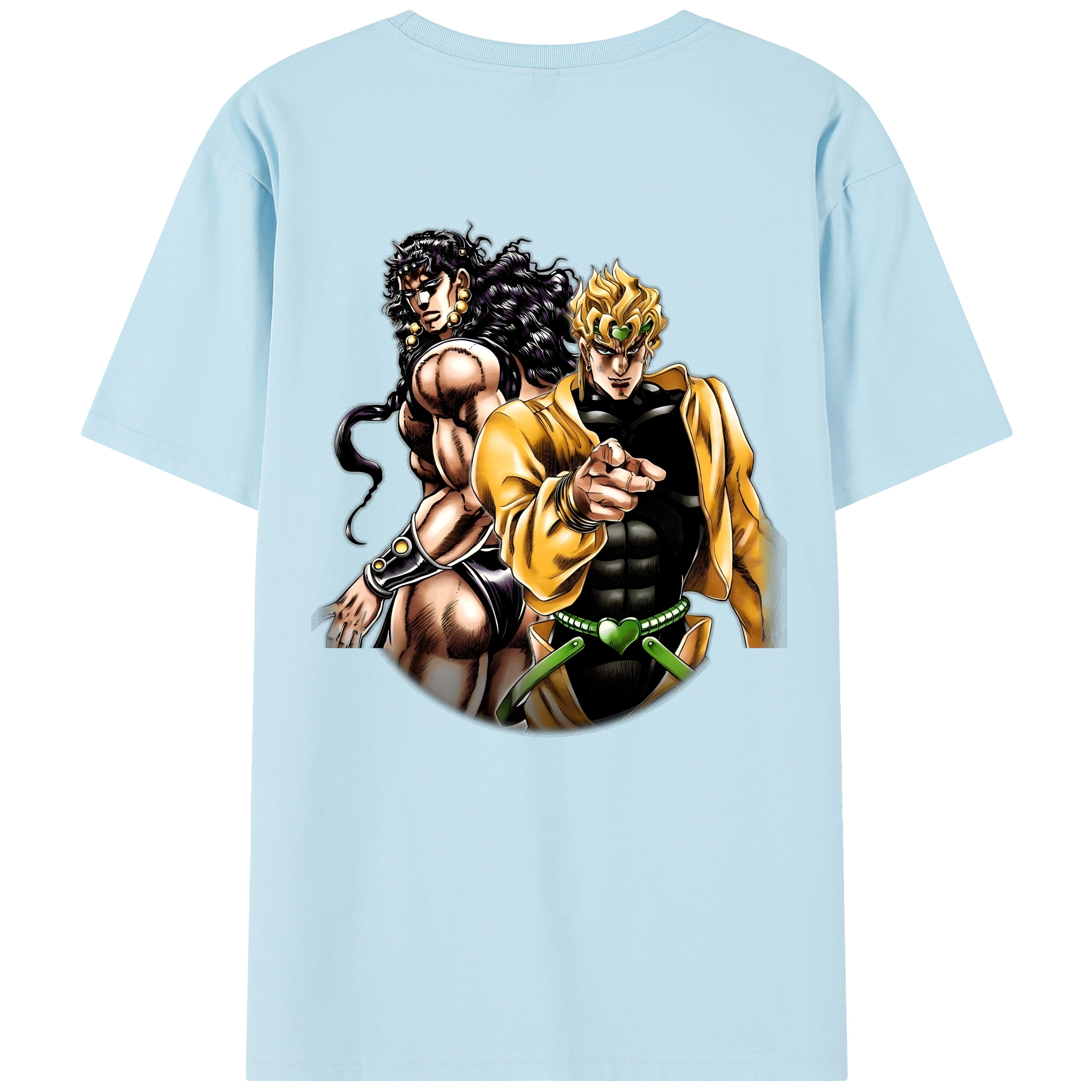 （画像用） ジョジョの奇妙な冒険 ディオ?ブランドー JoJo's Bizarre Adventure Dio Brando 綿100％半袖Tシャツ（背面プリント）